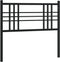 vidaXL - Hoofdbord - 100 - cm - metaal - zwart