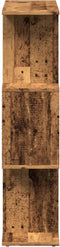 vidaXL - Kamerscherm - / - boekenkast - 3-laags - 70x24x97 - cm - hout - oud - hout