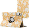 imoshion Tablet Hoes - Geschikt voor Xiaomi Redmi Pad SE - 360° Draaibare Design Bookcase 2.0 - Yellow Flowers