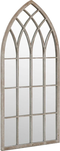 vidaXL - Tuinspiegel - 70x30 - cm - ijzer - zandkleurig