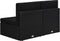 vidaXL - Tweezitsbank - sectioneel - poly - rattan - zwart