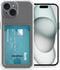 iMoshion Hoesje Geschikt voor iPhone 15 Hoesje Met Pasjeshouder - iMoshion Softcase Backcover met pashouder 2.0 - Transparant