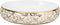 vidaXL - Opzetwasbak - ovaal - 59x40x15 - cm - keramiek - wit - en - goud