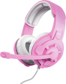 Trust GXT 411P Radius - Multi-platform Gaming Headset - 40 mm Drivers - Roze Wit