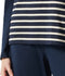 Schiesser Essentials Stripes - Dames Pyjamaset - V-hals met Bretonse strepen - Donkerblauw