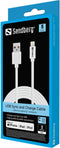 Sandberg 440-94 2m USB-A Lightning Wit iPhone kabel (5 jaar garantie)