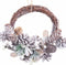 Christmas Kerstkroon Multicolour Rotan Plastic Foam Ananas 24 X 22 X 8 Cm