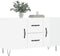 vidaXL - Dressoir - 100x36x60 - cm - bewerkt - hout - hoogglans - wit