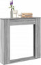 vidaXL - Haardombouw - 100x20x100 - cm - bewerkt - hout - grijs - sonoma - eikenkleur