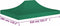 vidaXL Partytentdak - 410 x 280 cm - UV- en waterbestendig - Groen