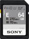 Sony UHS-II SF-E64A - SDXC Geheugenkaart 64GB - Lezen 270MB/s Schrijven 70MB/s