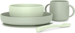 , Babyservies van siliconen, met robuuste zuignap, incl. kom 350 ml + bord 400 ml + beker 240 ml + l