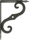 AMIG Plankdrager/steun/muurbeugel Barok - metaal - zwart - H250 x B190 mm - Tot 100 kg - boekenplank steunen