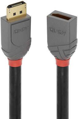 Lindy 36495 - DisplayPort-kabel - 0.50 m - UHD-resoluties tot 7680x4320@60Hz - Zwart