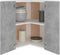 vidaXL - Hanghoekkast - Lyon - 57x57x60 - cm - bewerkt - hout - betongrijs