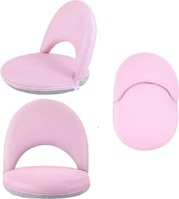 Yoga meditatie vloerstoel - rugleuning verstelbaar multifunctioneel - roze