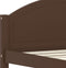 vidaXL - Bedframe - massief - grenenhout - donkerbruin - 90x200 - cm