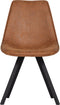 WOOOD Swen Eetkamerstoel - PU - Cognac - Set van 2
