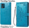 iMoshion Hoesje Geschikt voor Motorola Moto E13 Hoesje Met Pasjeshouder - iMoshion Mandala Bookcase - Turquoise