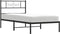 vidaXL - Bedframe - met - hoofdbord - metaal - zwart - 100x200 - cm