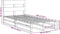 vidaXL - Bedframe - zonder - matras - massief - grenenhout - wasbruin - 100x200 - cm