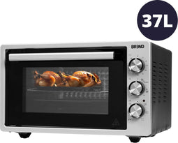 BREND BR-2210 - Vrijstaande elektrische oven - 37 Liter - 1500W - Zelfreinigend - 90 min. Timer - RVS