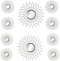 Wandspiegel DKD Home Decor Polypropeen (PP) (2 pcs) (5 pcs)