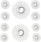 Wandspiegel DKD Home Decor Polypropeen (PP) (2 pcs) (5 pcs)