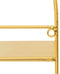 Wandkastje ongelijke vormen - goud - staal - 4 ongelijke plankjes - 50 x 60 cm - wandplanken