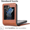 imoshion Hoesje Geschikt voor Samsung Galaxy Z Flip 5 Hoesje Met Pasjeshouder - imoshion Luxe Bookcase flip versie - Bruin