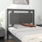 vidaXL - Hoofdbord - 105,5x4x100 - cm - massief - grenenhout - grijs