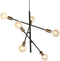Plafondlamp DKD Home Decor 60 x 52 x 50 cm Zwart Gouden Metaal 50 W