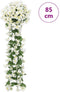 vidaXL Kunstbloemslingers 3 st 85 cm wit