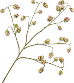 Silk-ka Zijden Bloem-Kunstbloem Hop Tak Lavendel-Groen 112 cm