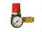 Stanley Drukregelaar ¼ Inch - Gasregelaar - Manometer 12 Bar - Zwart Rood