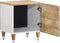 vidaXL - Nachtkastje - 40x33,5x46 - cm - massief - mangohout