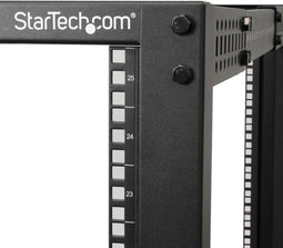 Startech 4POSTRACK25U - Serverrack 25U - Verstelbare diepte tot 40 inch - Zwart