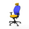 Bureaustoel met hoofdsteun Piqueras y Crespo 1D036G2 Geel