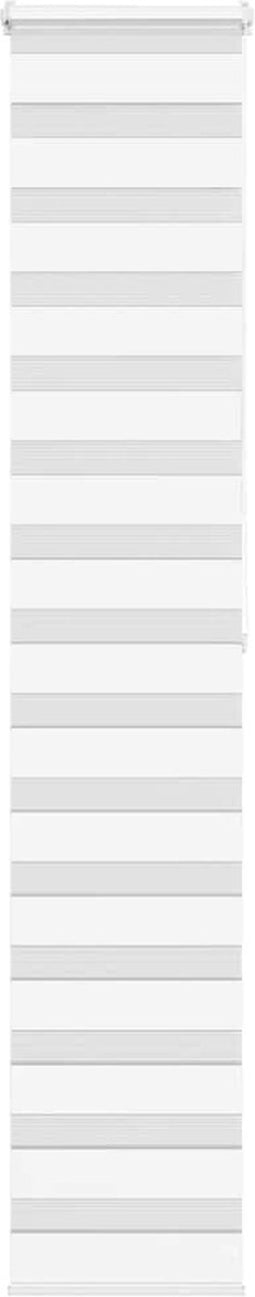 vidaXL - Zebra - rolgordijn - 40x200 - cm - stofbreedte - 35,9 - cm - polyester - wit