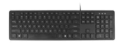 Quantore Qwerty - Toetsenbord bedraad USB-A - Platte toetsen met numlock - Zwart (30 stuks)