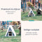 Dutchwide Kattenhuis - Voor buiten - Hok - Hout - Incl. zacht kussen - Kunststof