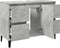 vidaXL - Wastafelkast - 80x33x60 - cm - bewerkt - hout - betongrijs