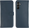 Selencia Samsung Galaxy A15 - Echt Lederen Bookcase - 3 Pashouders - Donkerblauw