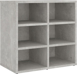 vidaXL - Schoenenkast - 52,5x30x50 - cm - betongrijs