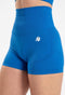Gorilla Wear Olivia Seamless Shorts - Aansluitend - Hoog Getailleerd - Blauw (1 stuk)