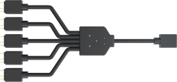 Cooler Master MFX-AWHN-1NNN5-R1 - RGB-splitterkabel 1-to-5 - 3-pin - Zwart