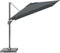 Platinum Sun & Shade – Zweefparasol – Voyager T¹ - 250x250cm – Antraciet – Kantelbaar – 360° Draaibaar – 96% UV protectie