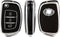 Autosleutel hoesje - TPU Sleutelhoesje - Sleutelcover - Autosleutelhoes - Geschikt voor Hyundai - zwart - B3 - Hyundai i10, Hyundai i20, Hyundai i30, Hyundai ix20, Hyundai ix35 - Auto Sleutel Accessoires gadgets - Kado - Cadeau man - vrouw
