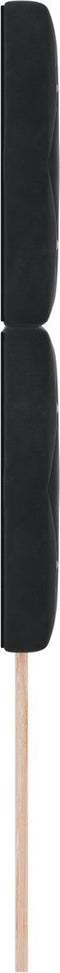 vidaXL - Hoofdbord - met - Kristalknoppen - Geplooid - Zwart - 90 - cm - Fluweel