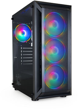 TooQ Ragnärok - Semitower Gaming Box - Gehard glas - Zwart